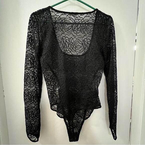Free People Black Lace In My Head Bodysuit - Picture 8 of 11